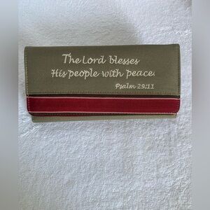 Prada Olive Green‎ Canvas Wallet